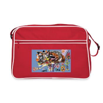 Neon Desire - Retro Bag - red/white - Front
