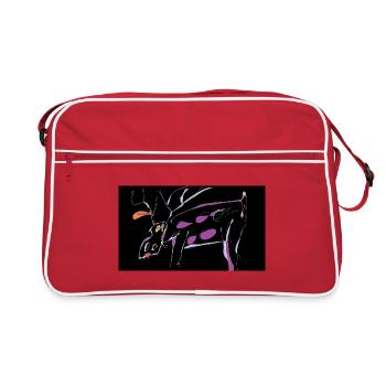 pourpre - Sac Retro - rouge/blanc - Devant