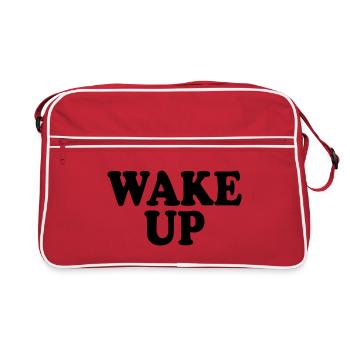 Wake up - Retro Bag - red/white - Front