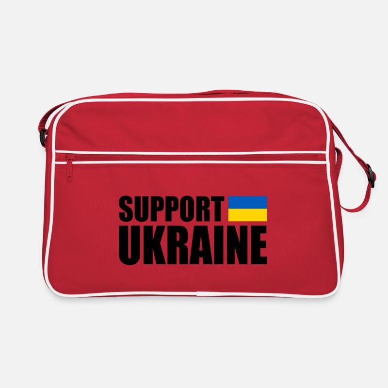 Support ukraine Retro Tasche