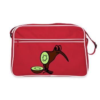 Kiwi - Sac Retro - rouge/blanc - Devant