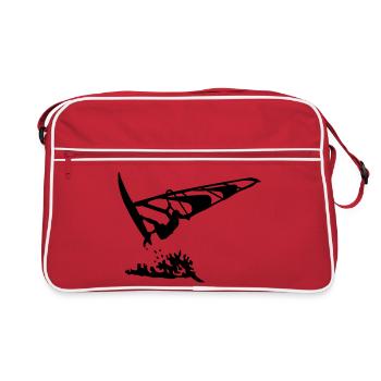 Windsurfing - Retro Tasche - Rot/Weiß - Vorne