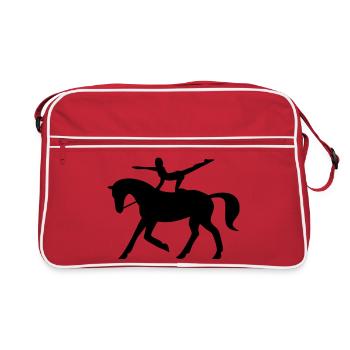 Cheval de saut - Sac Retro - rouge/blanc - Devant