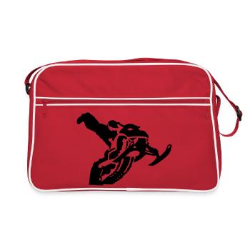 snowmobile stunt - Retro Bag - red/white - Front