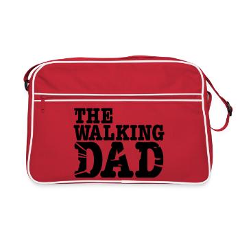 the walking dad - Retro Tasche - Rot/Weiß - Vorne