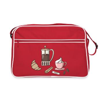 breakfast - Retro Bag - red/white - Front