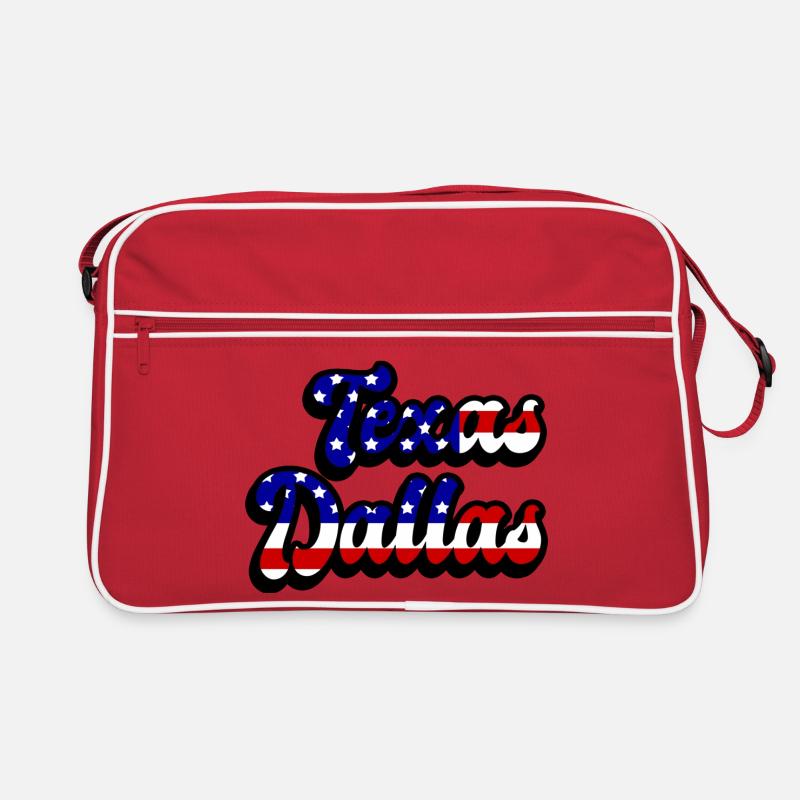 Design du drapeau de Dallas, Texas, États-Unis Sac Retro