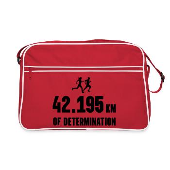 Marathon - 42,195 km of Determination - Retro Bag - red/white - Front