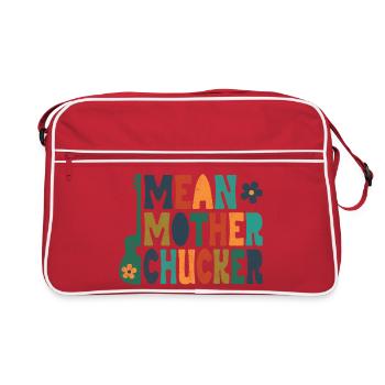 Mean Mother Chucker on Guitar colorful - Retro Bag - red/white - Front