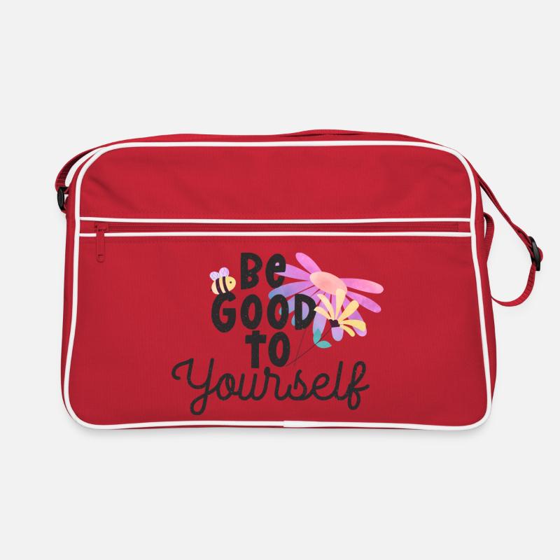 Sei gut zu dir selbst Retro Tasche