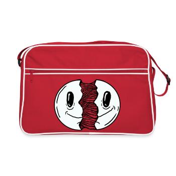 Smile Open - Retro Bag - red/white - Front