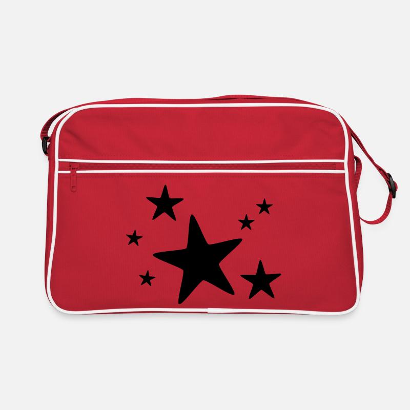 Sternengruppe einfarbig Retro Tasche