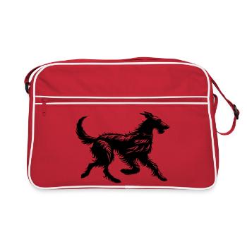 Scottish Deerhound - Retro Bag - red/white - Front