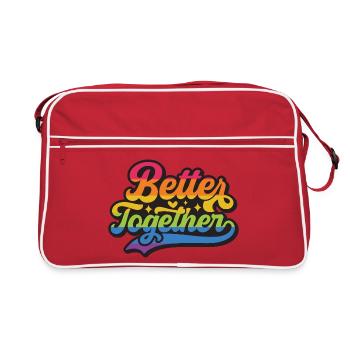 LGBT Pride Month - Better Together - Retro Bag - red/white - Front