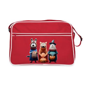 Halloween Squad – Trick or Treat Wooligans - Retro Bag - red/white - Front