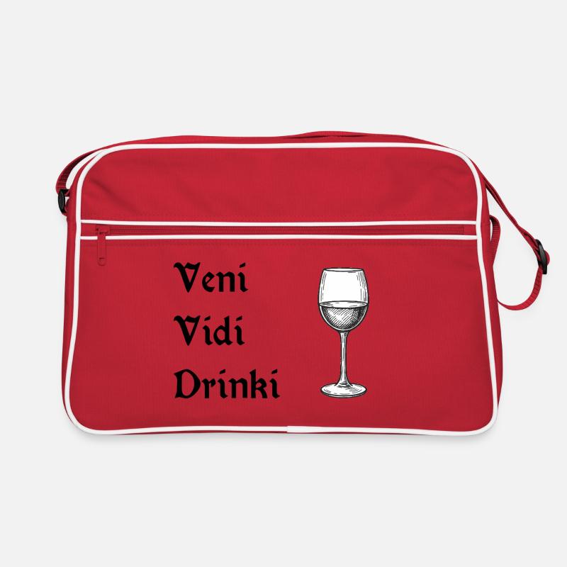 Veni vidi drinki Retro Tasche