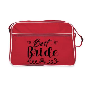 Mariage Anniversaire de mariage Anniversaire Dictons de mariage - Sac Retro - rouge/blanc - Devant