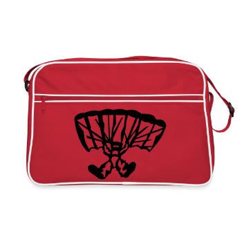 parachutist - Retro Bag - red/white - Front