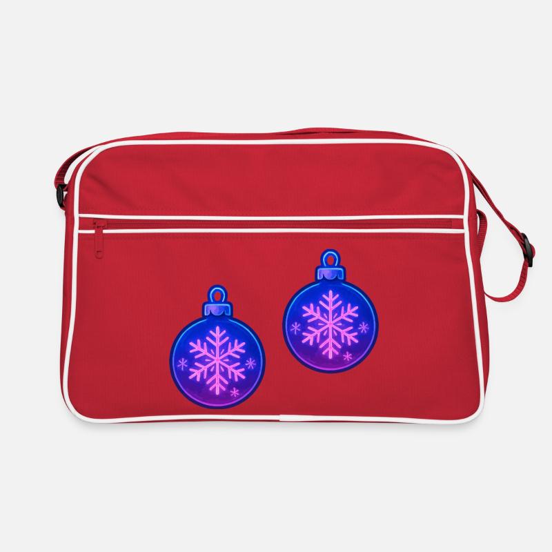 Weihnachtskugel Schneeflocke Ornament Retro Tasche