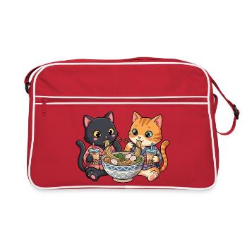 Cats Ramen Bubble Tea - Retro Bag - red/white - Front
