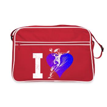 Un handball incontournable pour les femmes - Sac Retro - rouge/blanc - Devant