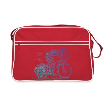 Un incontournable pour les vrais vélos de route - Sac Retro - rouge/blanc - Devant
