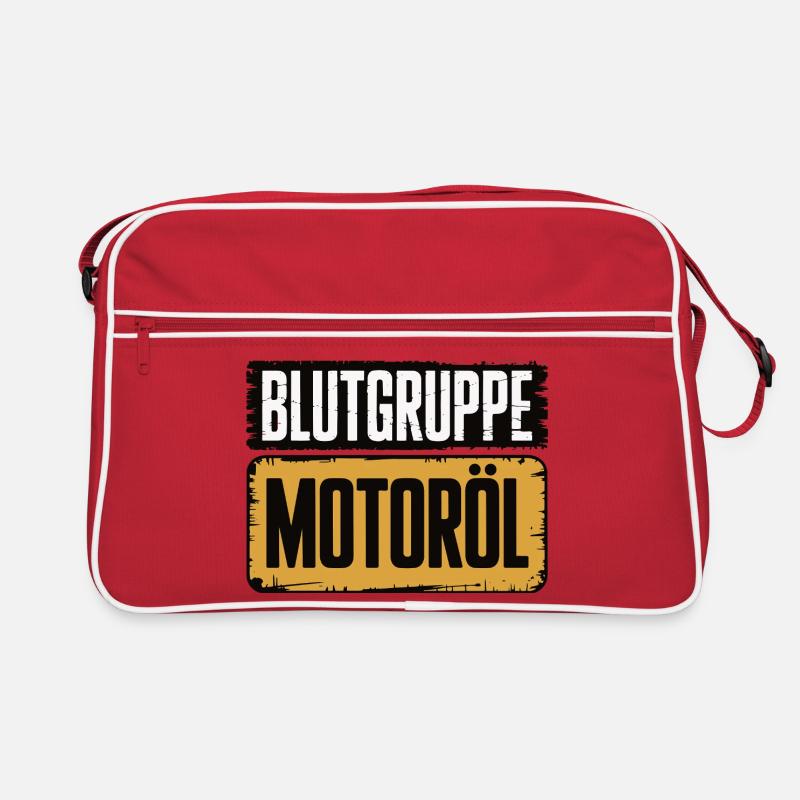 Blood Type Engine Oil Screwdriver Design Retro Bag