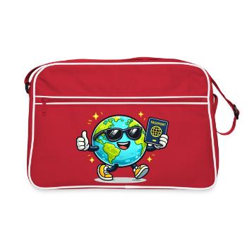 Globe Buddy Passport Adventure - Retro Bag - red/white - Front