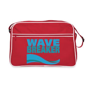 BRISE-ONDES - Sac Retro - rouge/blanc - Devant
