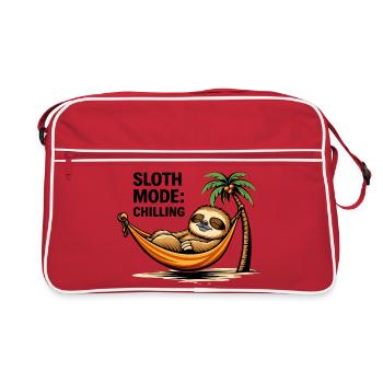 Paresseux relaxants dans un hamac tropical - Sac Retro - rouge/blanc - Devant