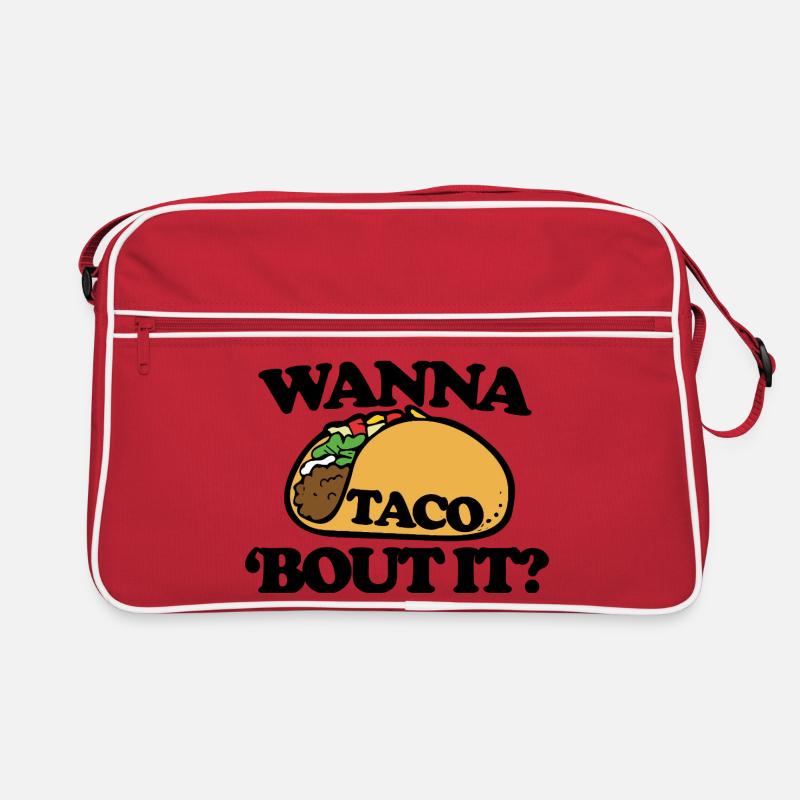 Taco Crest Bold Illustration Retro Bag