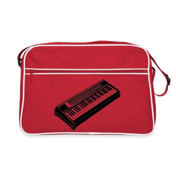 Electronic Keyboard - Retro Bag - red/white - Front