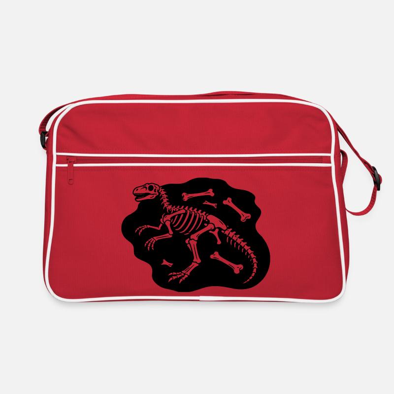 Dinosaurierknochen Retro Tasche