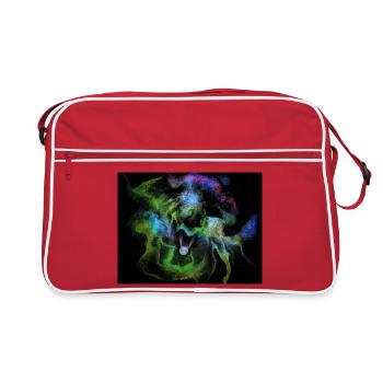Orbe de la Nébuleuse de Fumée Cosmique - Sac Retro - rouge/blanc - Devant
