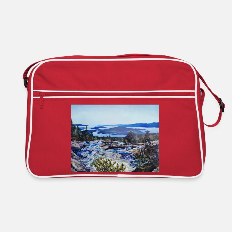 Bremstølen - Sac Retro - rouge/blanc