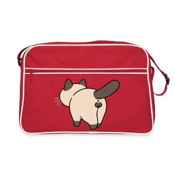 Crosscat avec des pattes en boue - Sac Retro - rouge/blanc - Devant