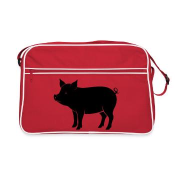 cochon - Sac Retro - rouge/blanc - Devant