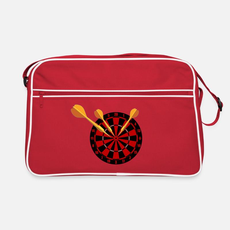Dart Pfeile und Dartscheibe Retro Tasche