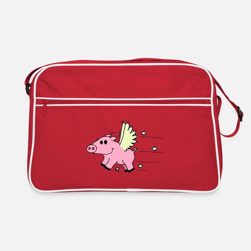 Flying Pig Retro Tasche