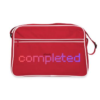 Already completed! - Retro Bag - red/white - Front