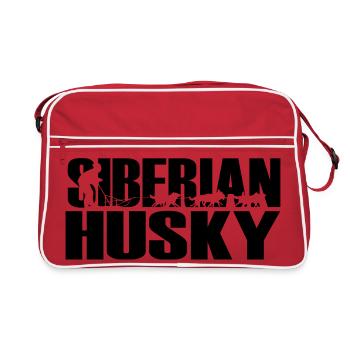 Huskies Husky Sibérien - Sac Retro - rouge/blanc - Devant