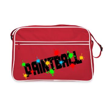 Paintball logo - Retro Bag - red/white - Front