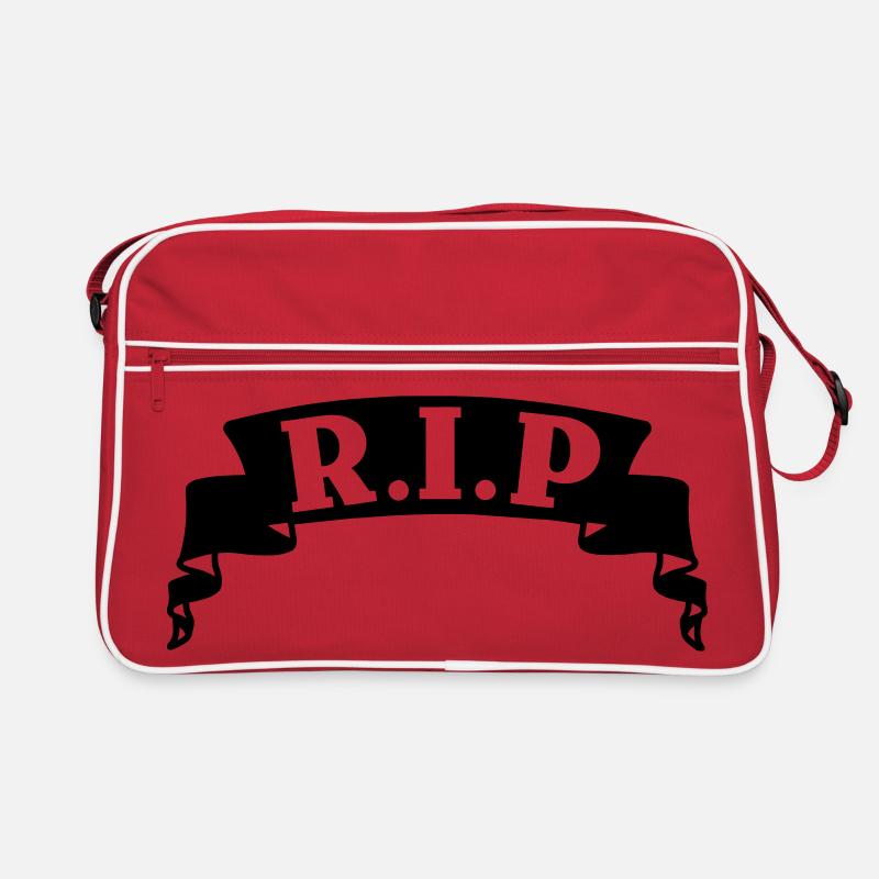 Bannière RIP du ruban Sac Retro
