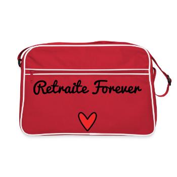RETRAITE. RETRAITE. RETRAITEE. RETRAITE - Sac Retro - rouge/blanc - Devant
