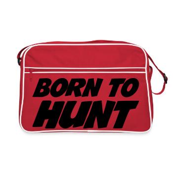Né pour la chasse - Sac Retro - rouge/blanc - Devant