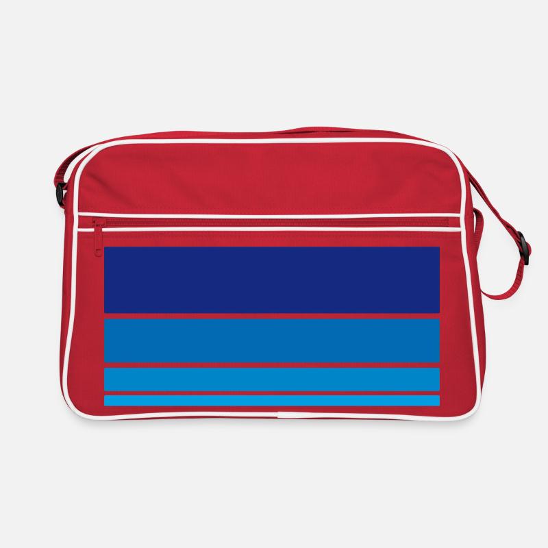 Arrière-plan bleu Sac Retro
