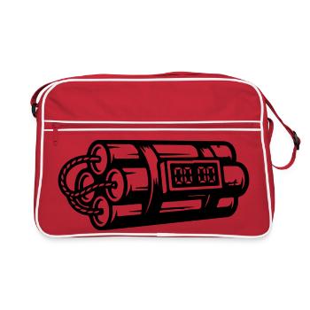 Time Bomb Explosive Dynamite - Retro Bag - red/white - Front