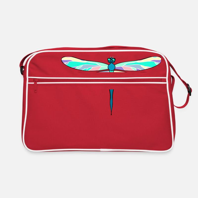 dragon-fly - Retro Bag - red/white