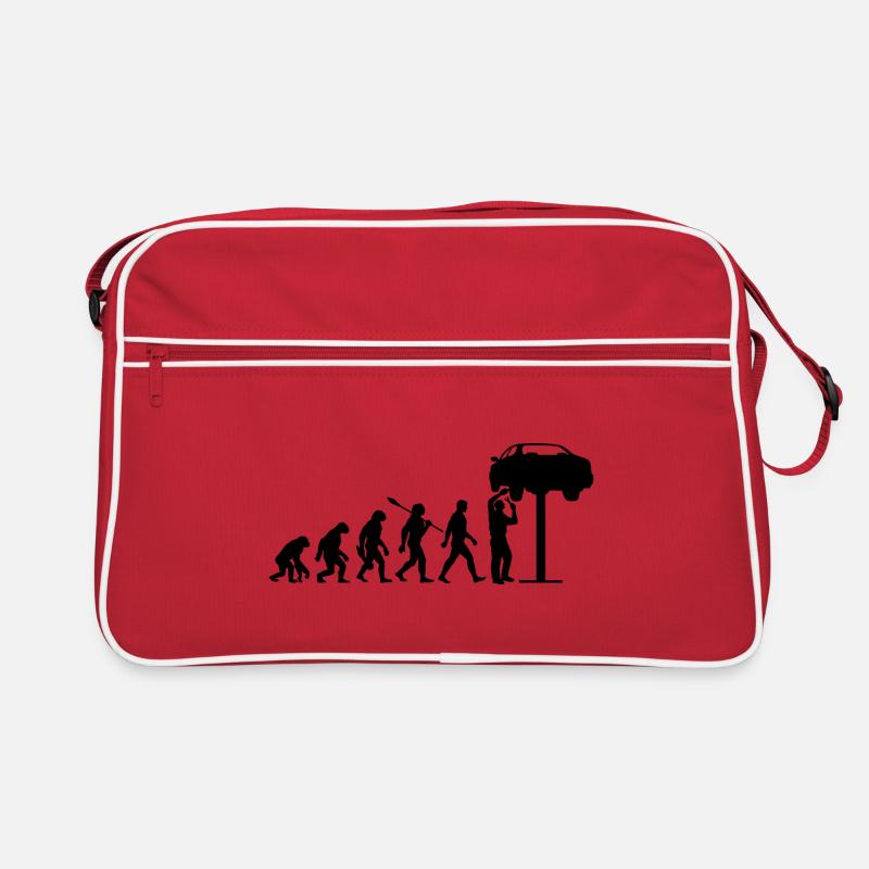 Evolution - Car - Car Mechanic - Mechanic Retro Bag