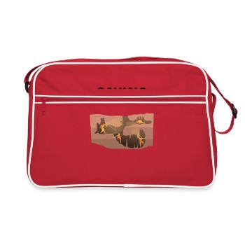 Caving - Retro Bag - red/white - Front